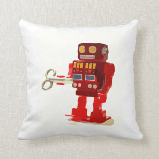 Red & Yellow Robot  Cushion