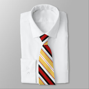 Red Yellow Stripes Tie