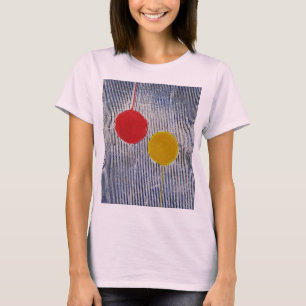 Red Yellow Sun Spot Polka Dots Abstract T-Shirt