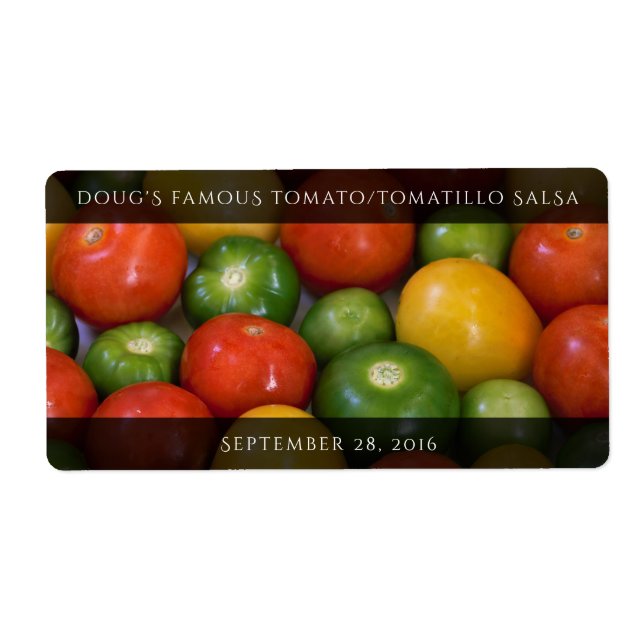 Red Yellow Tomatoes and Green Tomatillos (Front)