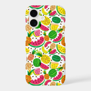 Red & Yellow Tropical Fruit Pattern