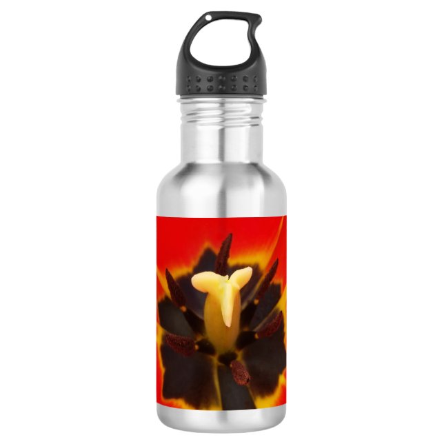 red yellow tulip 532 ml water bottle (Front)