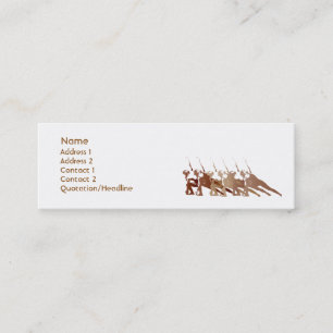 Red Yoga - Skinny Mini Business Card