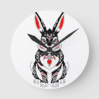 Red Yokai Rabbit – Japanese Spirit Guardian in B