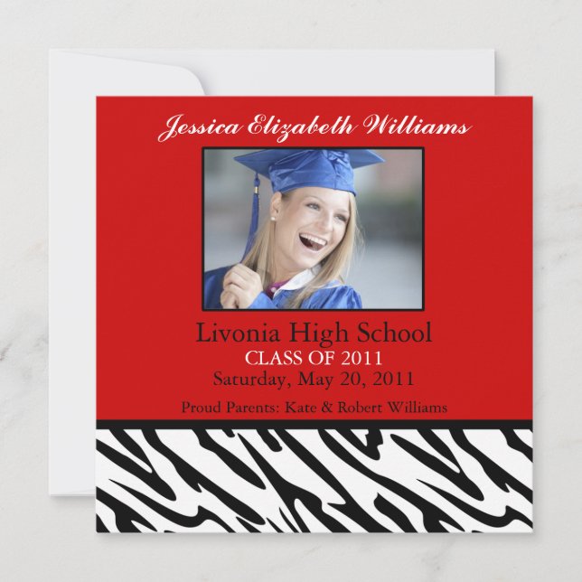 Red Zebra Announcement (Front)