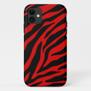red zebra Case-Mate iPhone case