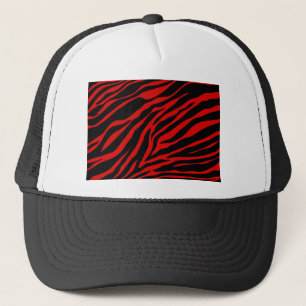 red zebra trucker hat
