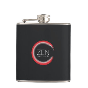 Red Zen Hip Flask