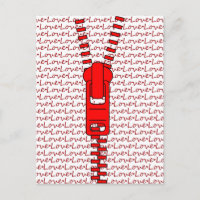 Red Zipper with Love