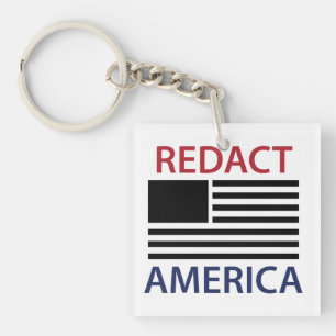 REDACT AMERICA T-Shirt Key Ring