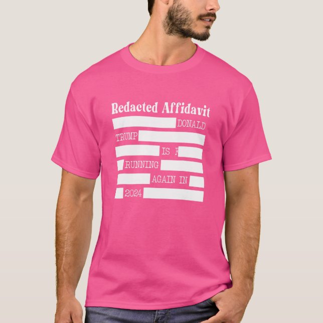 Redacted Affidavit T-Shirt (Front)