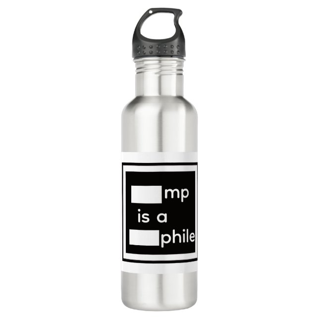 Redacted Water Bottle (Front)