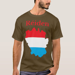 Redange Canton Map Luxembourg T-Shirt