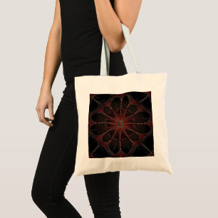 Redback Spider Fractal Art, Tote Bag