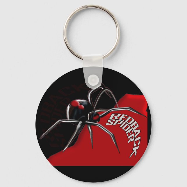 Redback Spider Key Ring (Front)