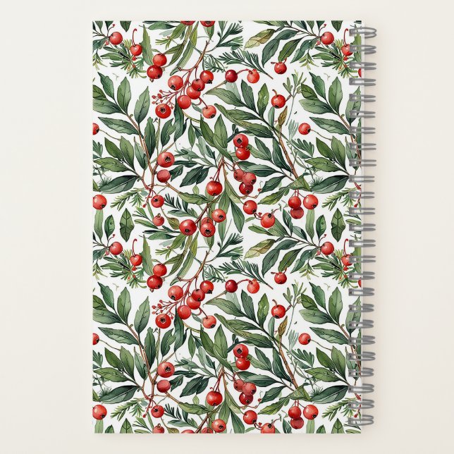 Redberry Christmas Notebook (Back)