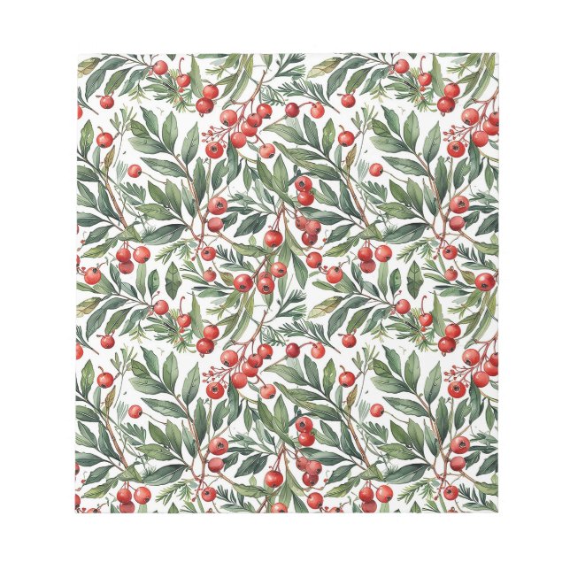 Redberry Christmas Notepad (Front)
