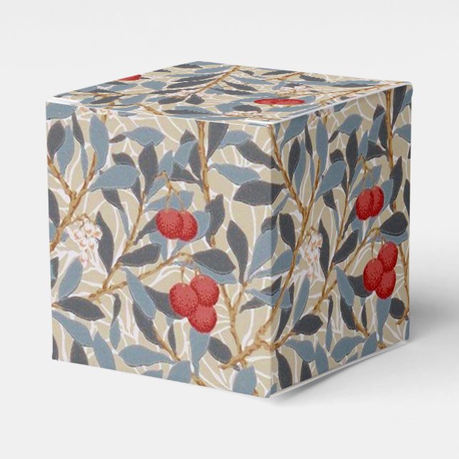 Redberry Tree, William Morris Favour Box (Front Side)