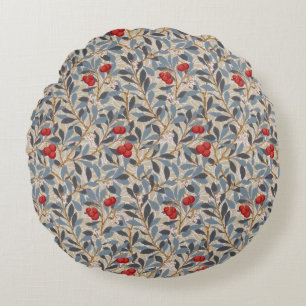 Redberry Tree, William Morris Round Cushion