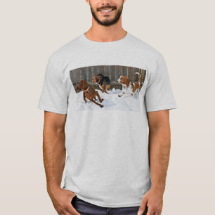 Redbone Coonhound, Beagle & Basset Hound Winter T-Shirt