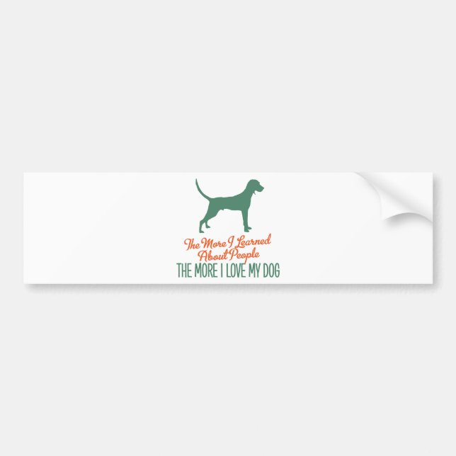 Redbone Coonhound Bumper Sticker (Front)