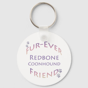Redbone Coonhound Furever Friend Key Ring