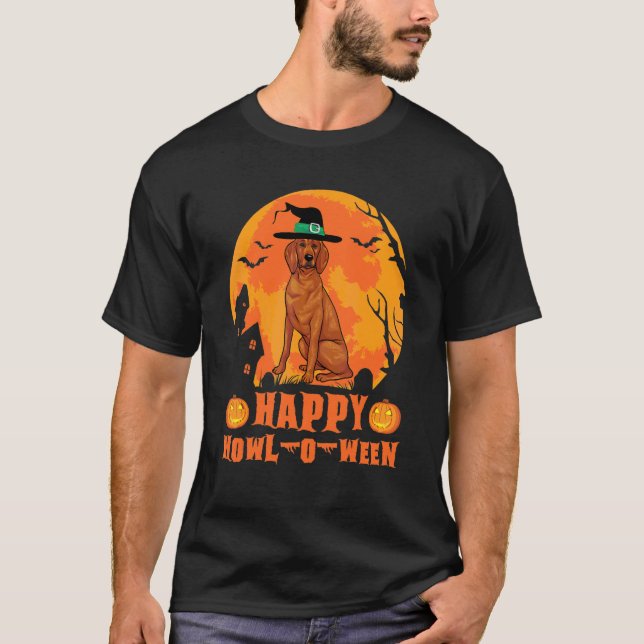 Redbone Coonhound Halloween T-Shirt (Front)