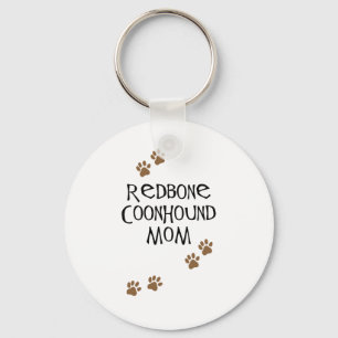 Redbone Coonhound Mum Key Ring