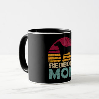 Redbone Coonhound Mum Vintage Mug