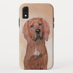 Redbone Coonhound Painting - Cute Original Dog Art Case-Mate iPhone Case