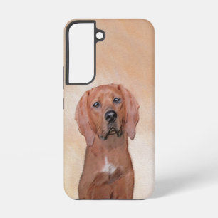 Redbone Coonhound Painting - Cute Original Dog Art Samsung Galaxy Case