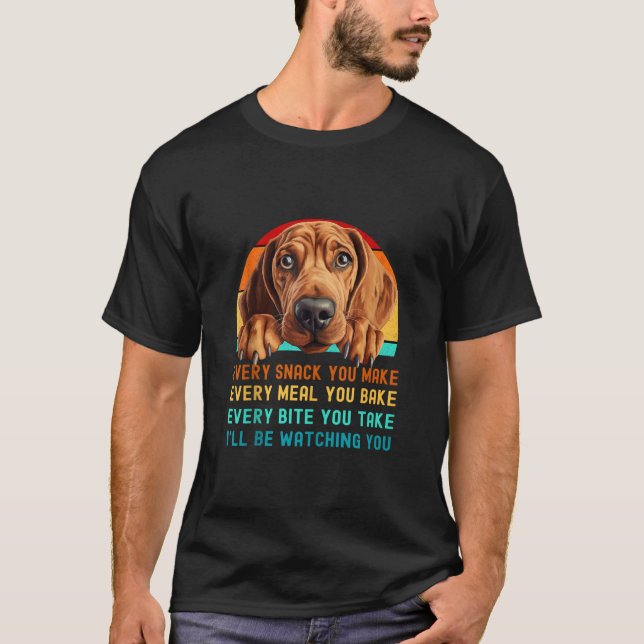 Redbone Coonhound Puppy Dog Mum Dad Mama Presents  T-Shirt (Front)