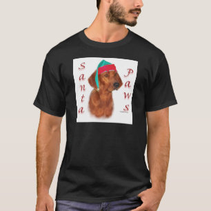 Redbone Coonhound Santa Paws T-Shirt