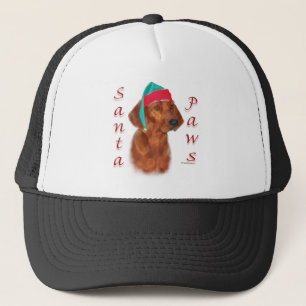 Redbone Coonhound Santa Paws Trucker Hat
