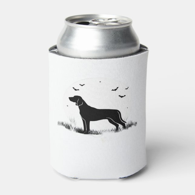 Redbone Dog � Halloween Moon Silhouette Oversized  Can Cooler (Can Front)