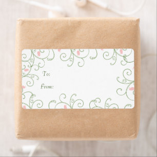 Redbud Swirl Christmas Gifts Tags