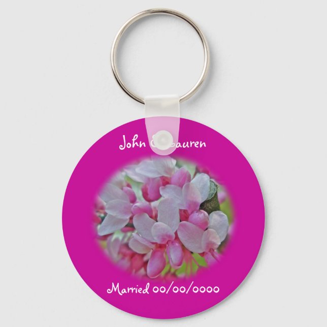 Redbud Tree Blossoms Items Key Ring (Front)