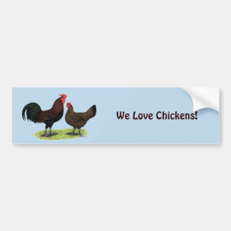 Redcap Chickens Bumper Sticker