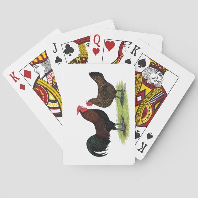 Redcap Chickens Playing Cards (Back)