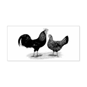 Redcap Chickens Self-inking Stamp