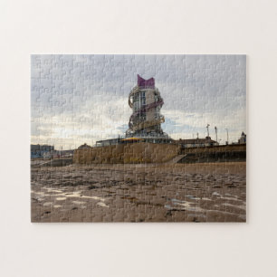 Redcar Beach and Beacon Jigsaw Puzzle