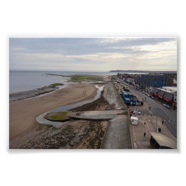Redcar Beach from the Beacon Photo Print (Front)