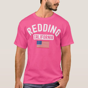 Redding California USA Flag Vintage Cali Bear Nort T-Shirt