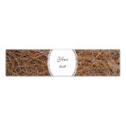 Reddish brown pine straw needles photo