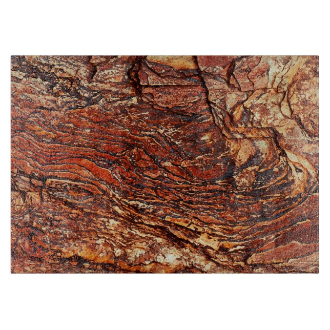 Reddish Brown Rock Texture Cutting Board (Front)