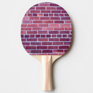 Reddish-Brownish Brick Wall Ping Pong Paddle