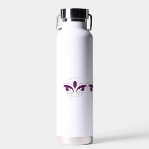 Reddish Magenta decorative Water Bottle