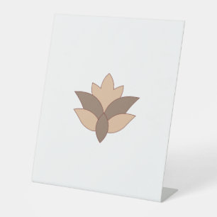 Reddish Orange, Orange language Pedestal Sign