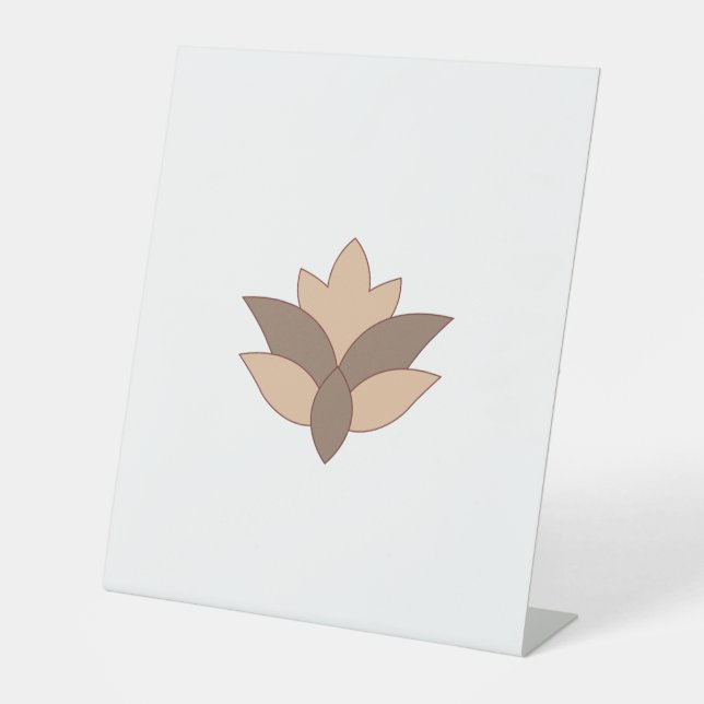 Reddish Orange, Orange language Pedestal Sign (Front)