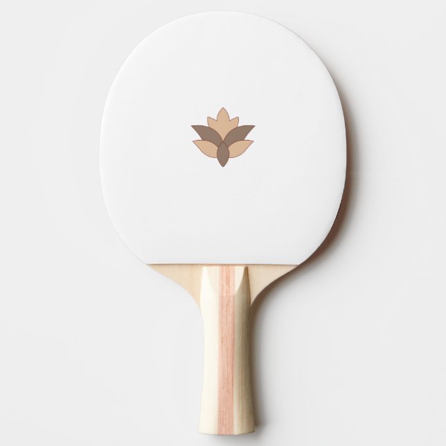 Reddish Orange, Orange language Ping Pong Paddle (Front)